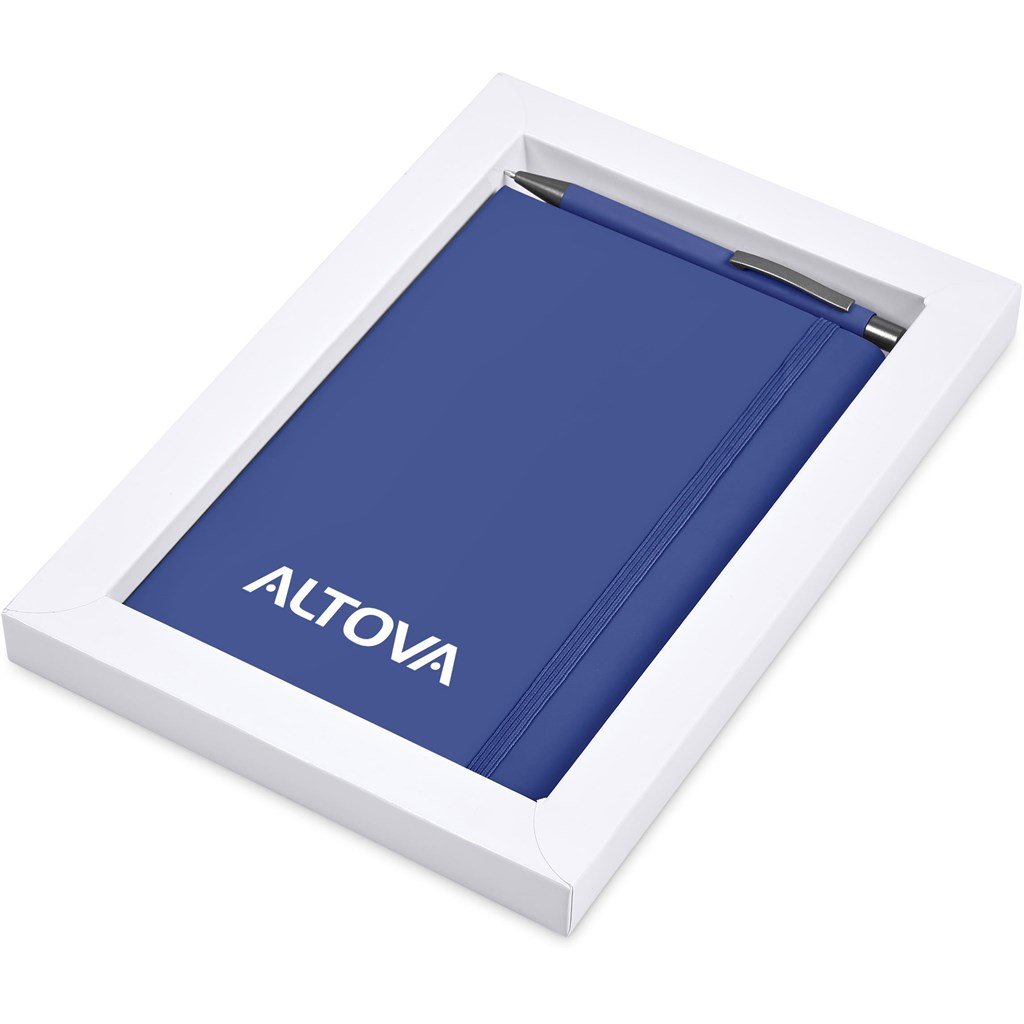 Hibiscus Notebook & Pen Set BLUE - Ideas for Conferences,Ideas Work,Notebook Sets