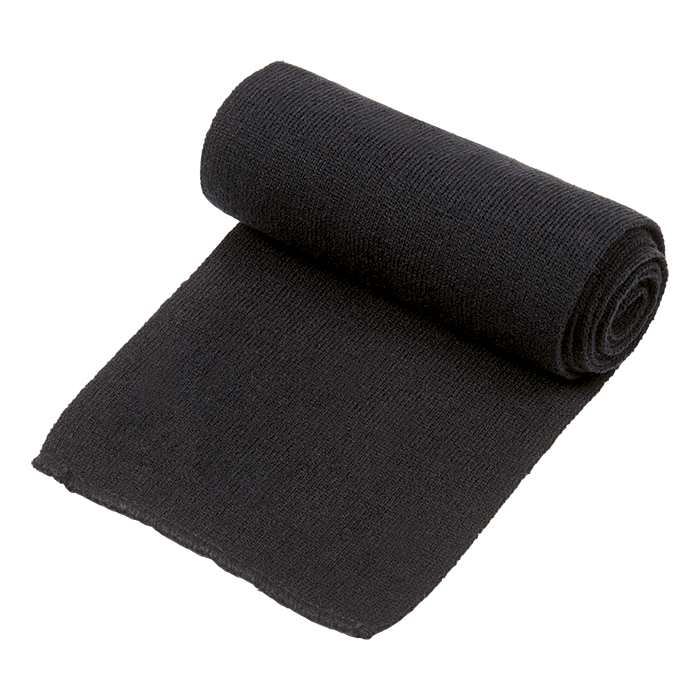 Ice Knitted Scarf Black / STD / Regular - Winter Range