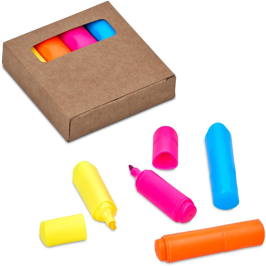 Idillio Highlighter Set NATURAL - Highlighters,Stationery,Ideas for School,Ideas Work