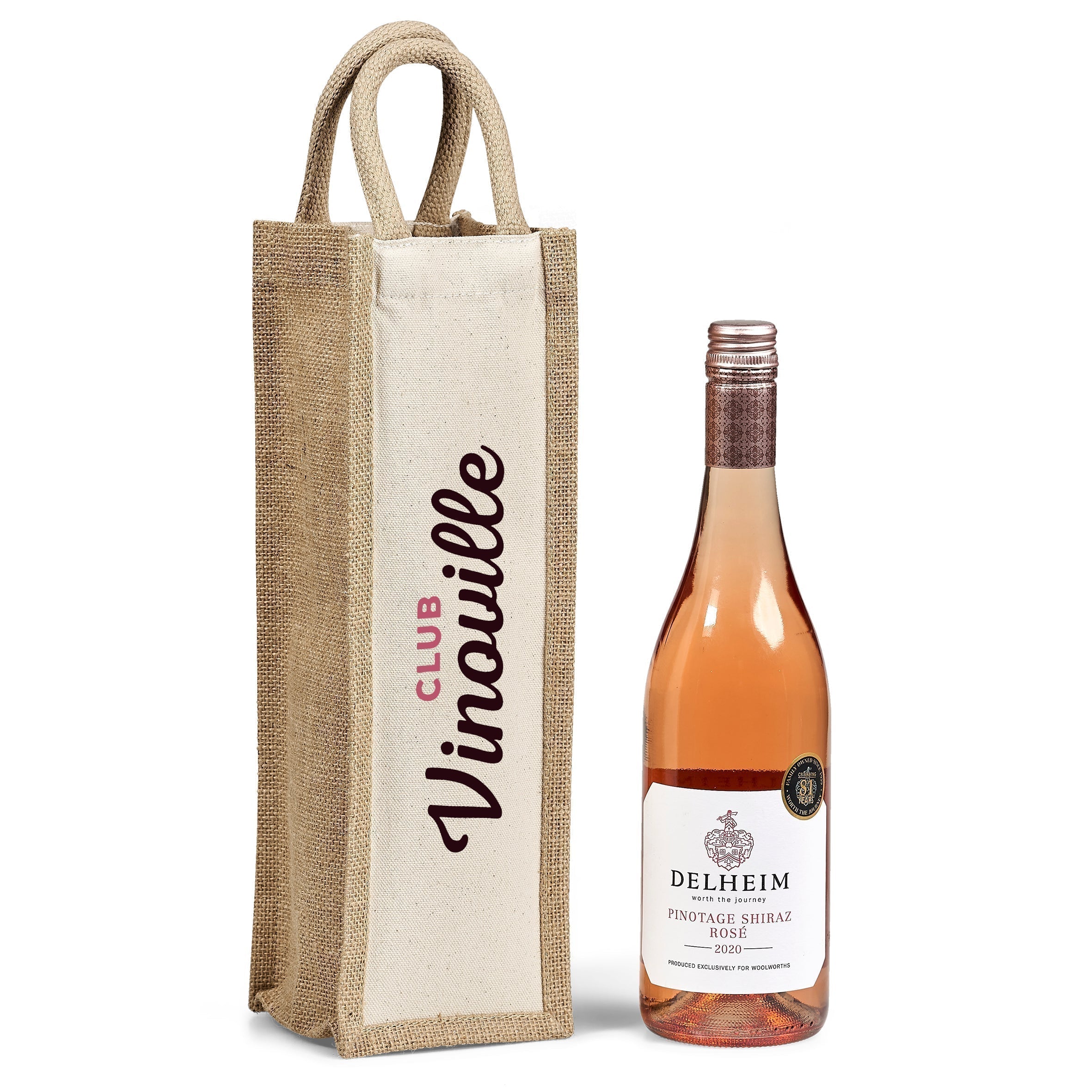 Okiyo Inshu Cotton Wine Tote-Natural-NT