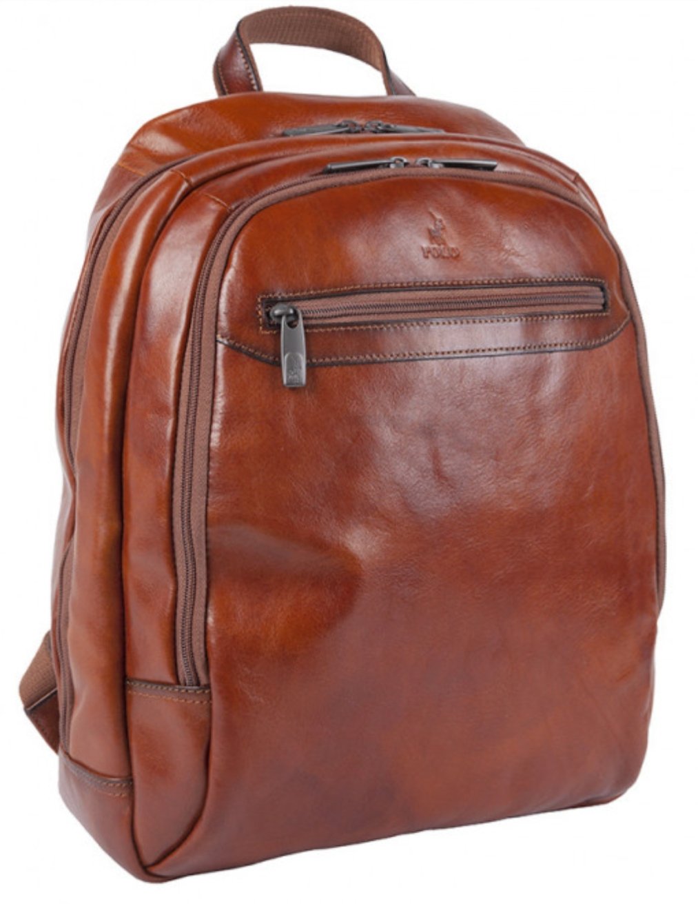 Italian Leather Casual Backpack | Tan-Backpacks