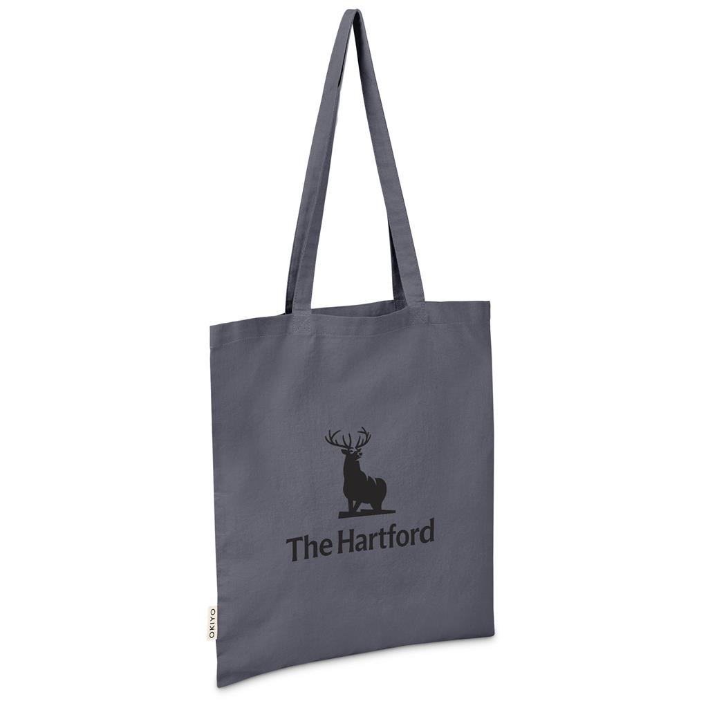 Ito Recycled Coloured Cotton Shopper DARK GREY - Eco-Friendly Bags,Shoppers and Totes,Cotton Products,Bags,Bags