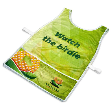 Custom Jackal Caddy Bib with PVC Name Sleeve-White SOLID WHITE - Sports and Fitness,Custom Fitness