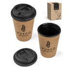 Okiyo Joki Cork Double-Wall Tumbler - 350ml-Black-BL