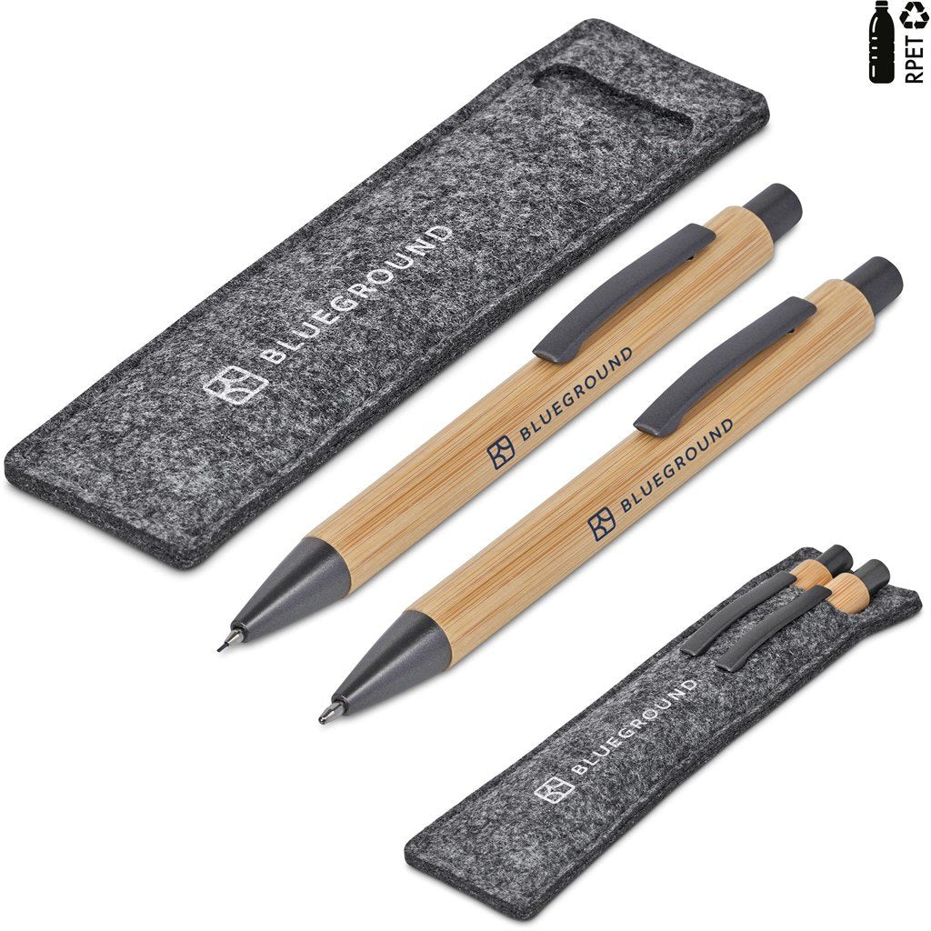 Jona Bamboo Ball Pen & Pencil Set NATURAL - and Sets,Bamboo Products,Writing Instruments
