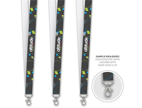 Kaleidoscope Satin Lanyard - Sample