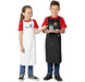 Kids Trickle Bib Apron-Black-BL
