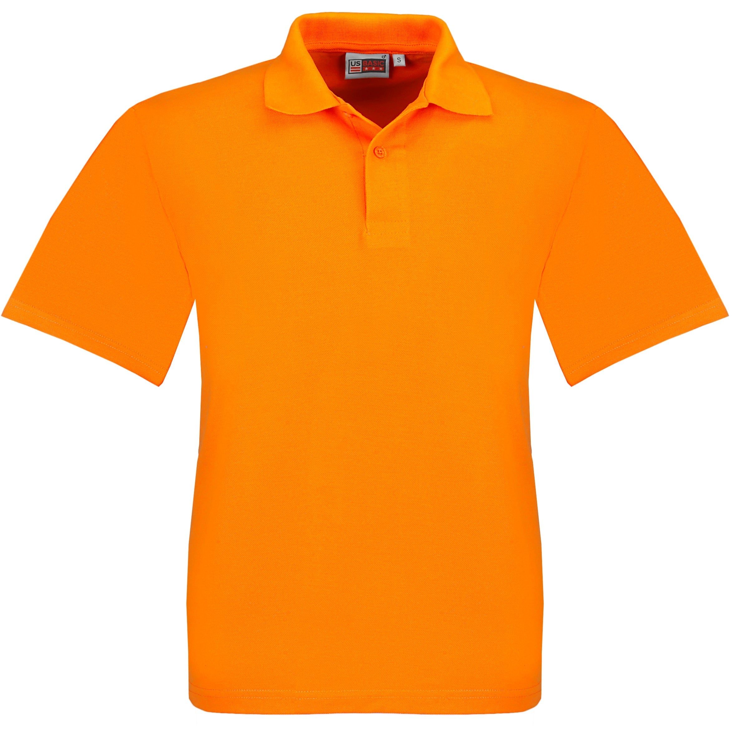 Kids Elemental Golf Shirt - Lime 4 / Orange / O
