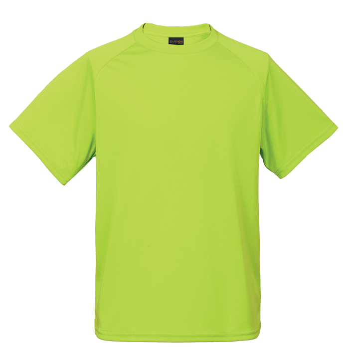 Kids Polyester T-Shirt - 135gsm Lumo Green / 5 to 6 / Regular - Kids-T-Shirts
