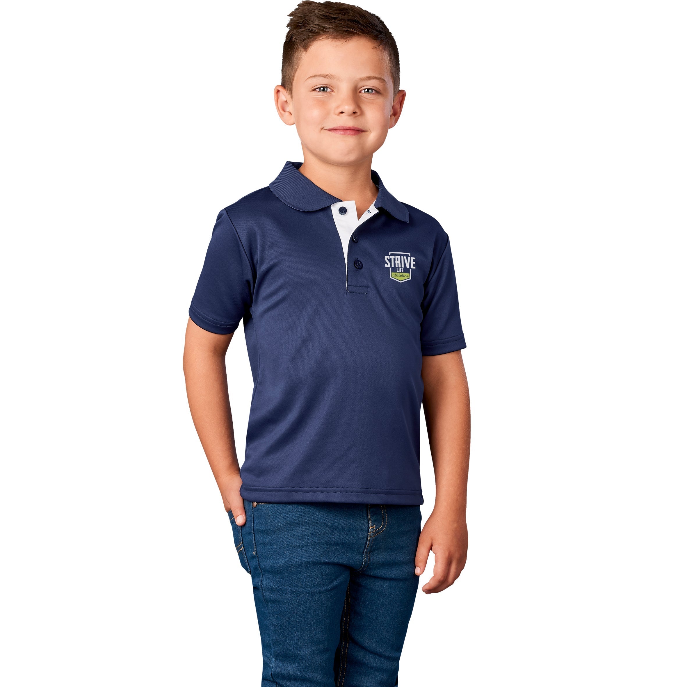 Kids Tournament Golf Shirt-Shirts & Tops