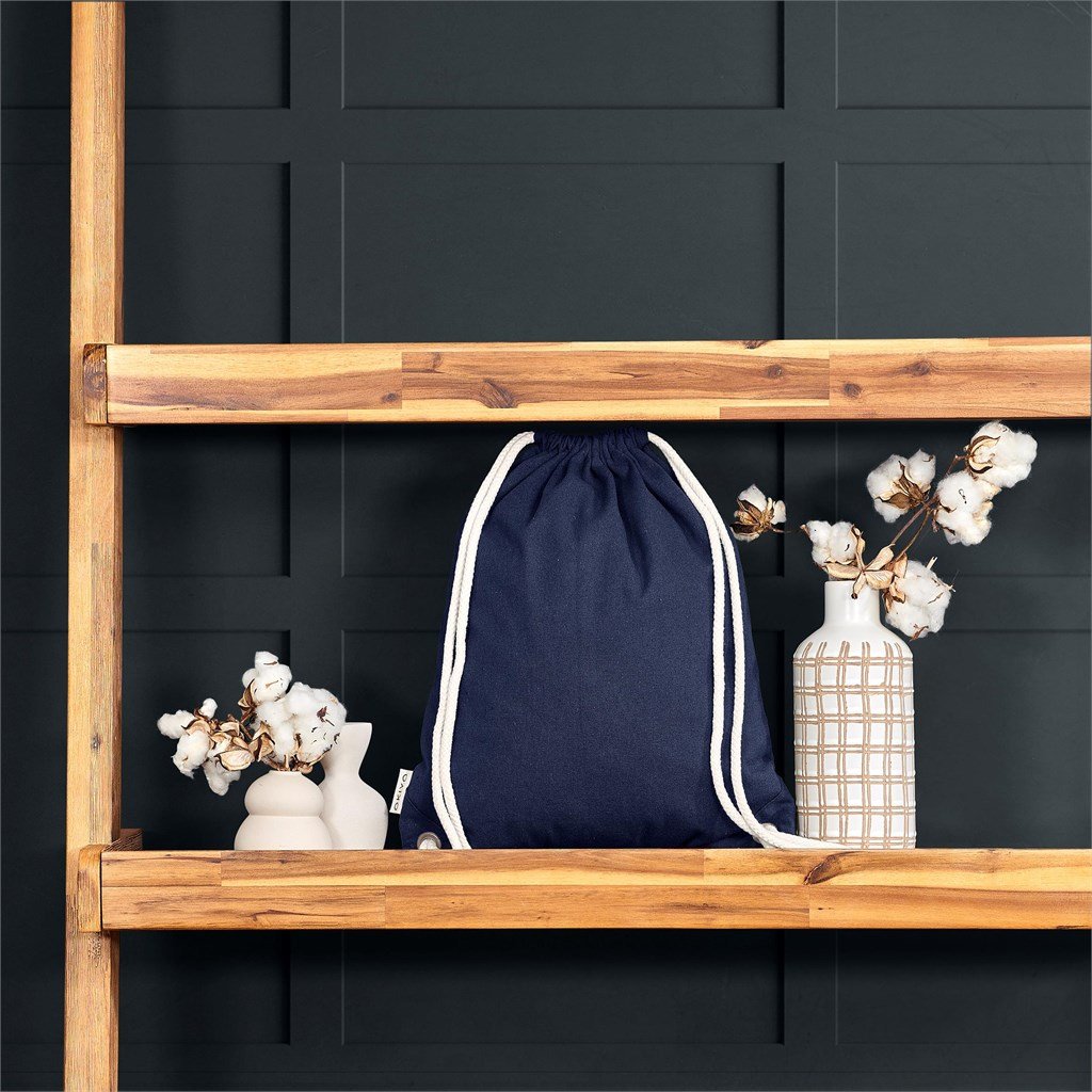 Kinchaku Recycled Canvas Drawstring Bag - Bags,Eco-Friendly Bags,Cotton Products,Bags,Recycled Bags