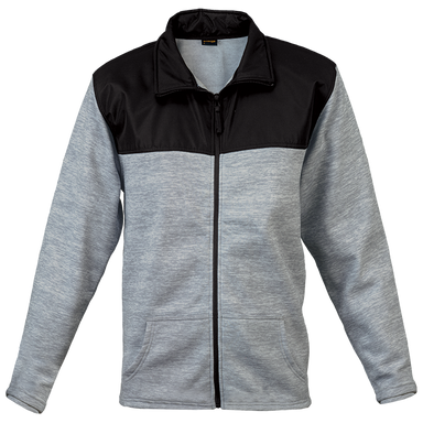 Knox Jacket (KNO-JAC) Grey Melange/Black / XL / Last Buy - Fleece Tops