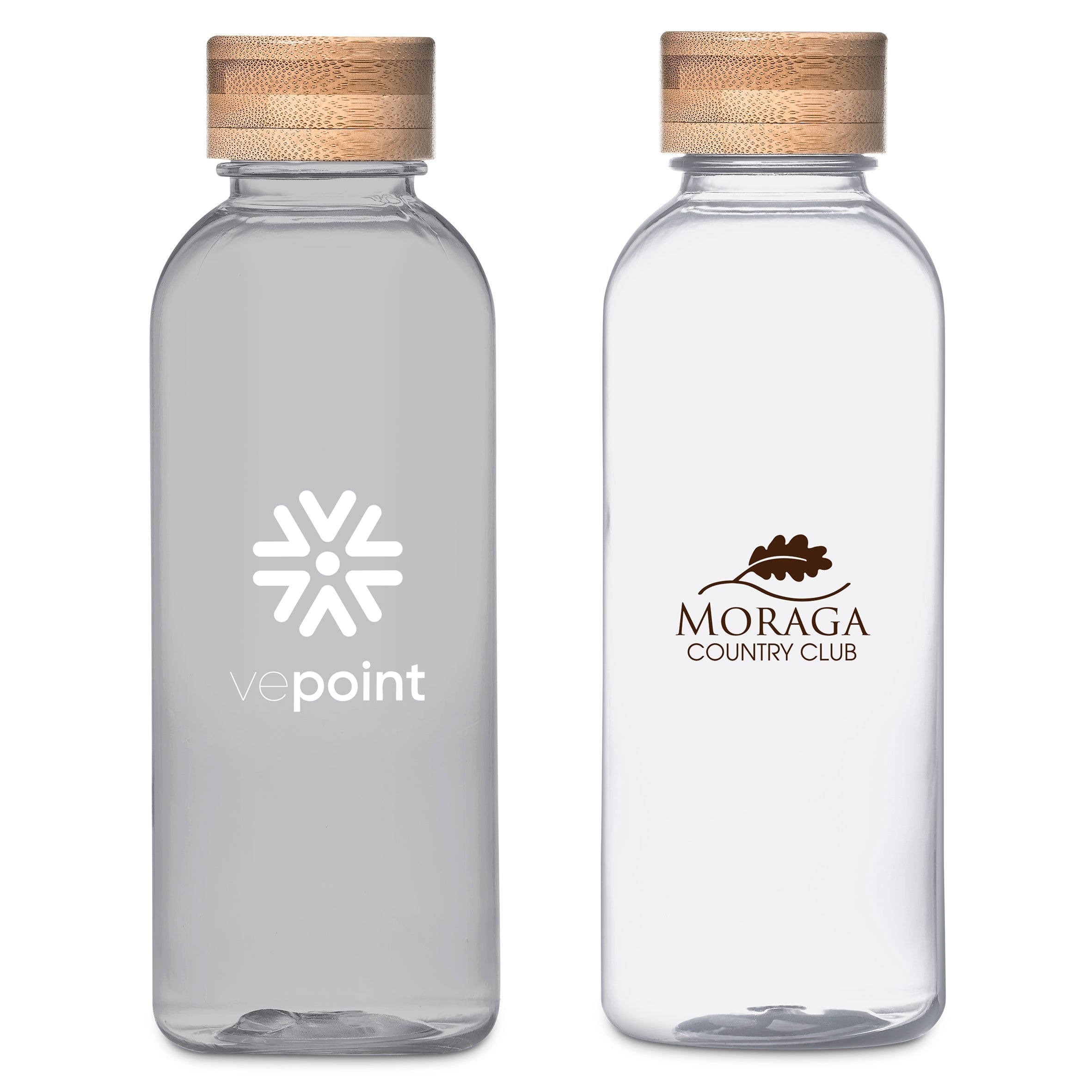 Koi Recycled PET Water Bottle – 650ml Transparent/Frosted White / T