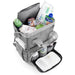 Kristy Diaper Bag With Changing Mat Grey / GY