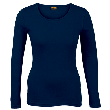 Ladies 145g Long sleeve T-shirt (LTSL145B) Navy / XS / Regular - T-Shirts