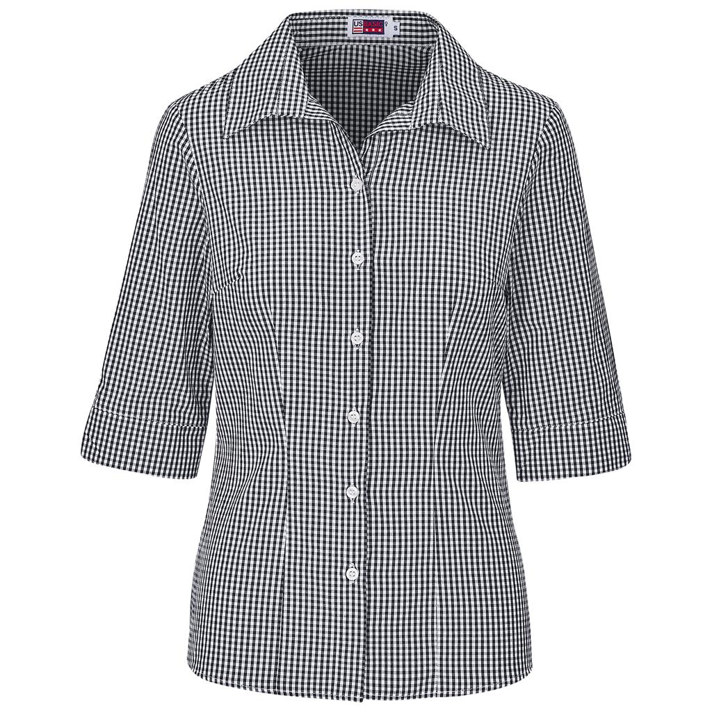 Ladies 3/4 Sleeve Ashford Shirt S / BLACK - Lounge Shirts,New Clothing 2025