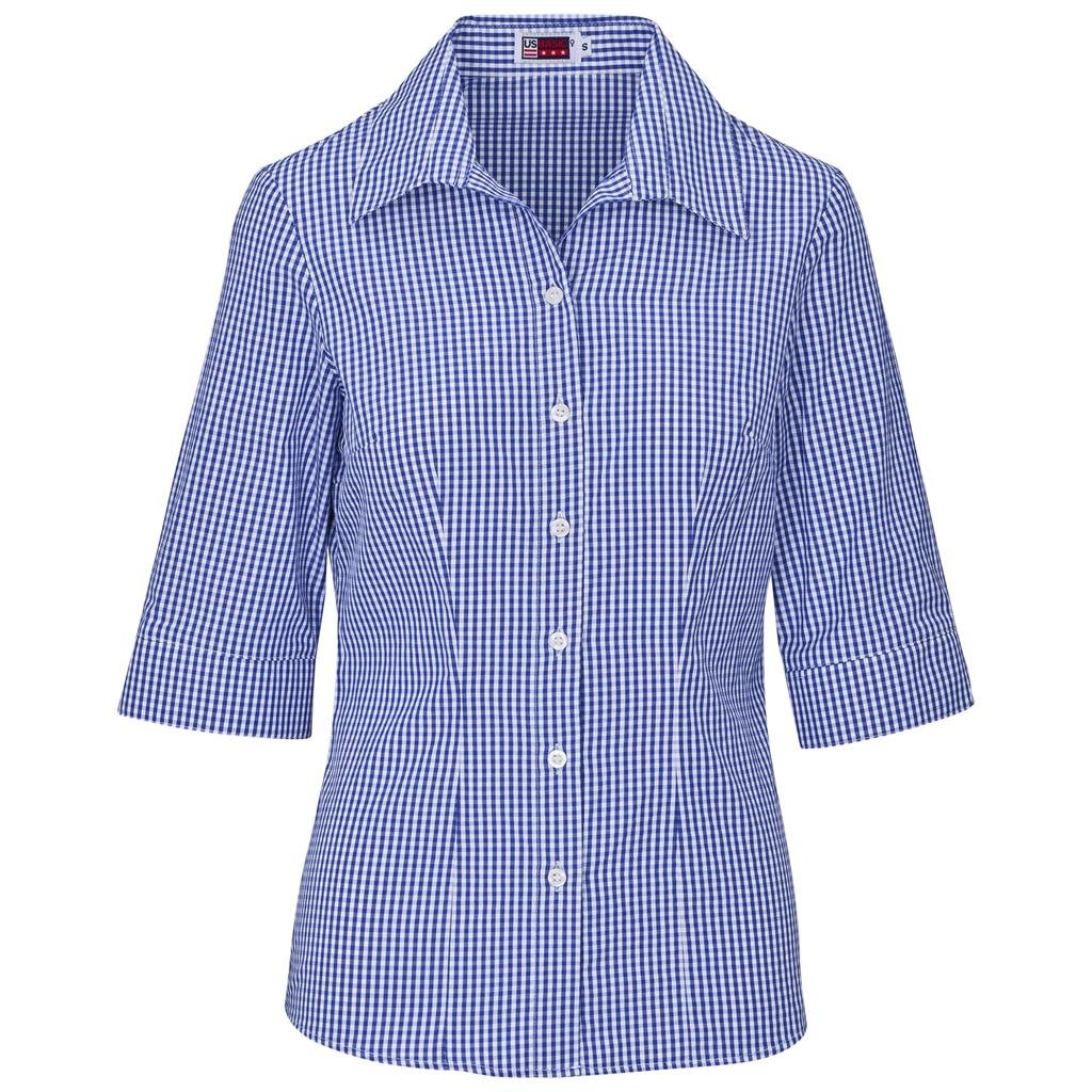 Ladies 3/4 Sleeve Ashford Shirt S / BLUE - Lounge Shirts,New Clothing 2025