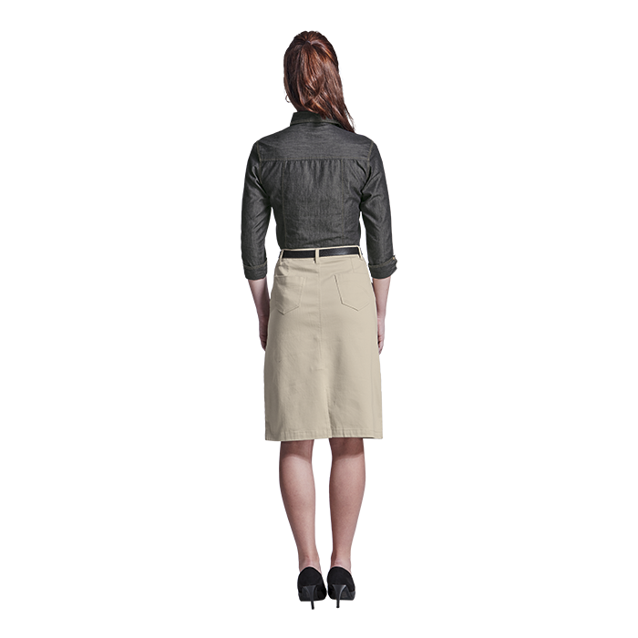 Ladies Ava Stretch Skirt-Knee-Length Skirts