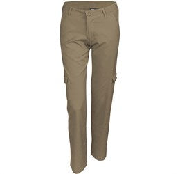 Ladies Cargo Pants-28-Natural-NT