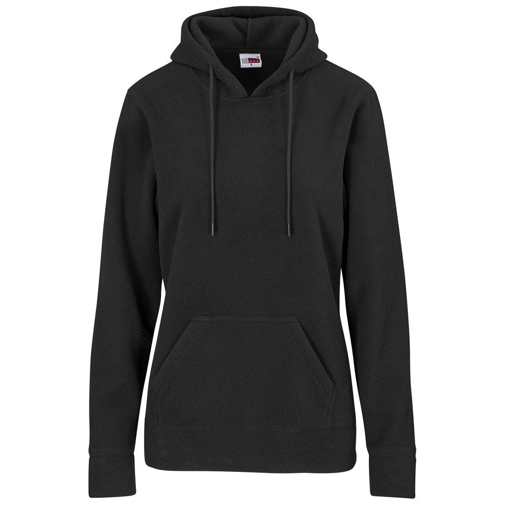 Ladies Dawson Polar Fleece Hooded Sweater S / BLACK - and Sweaters,Hoodies