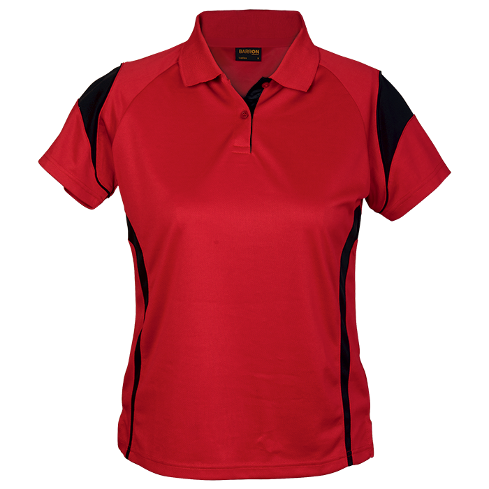 Ladies Eclipse Golfer Red/Black / 3XL / Last Buy - Golf Shirts
