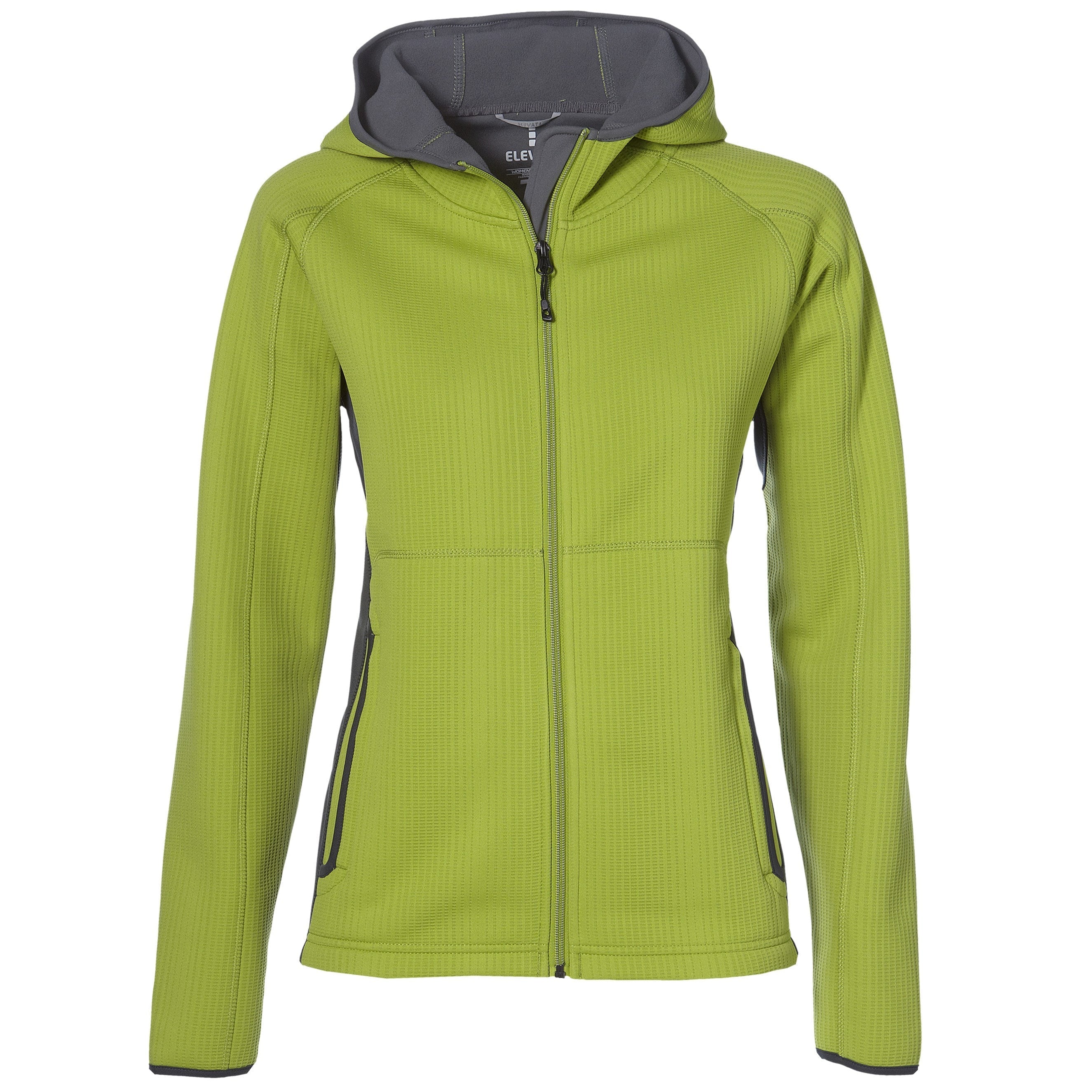 Ladies Ferno Bonded Knit Jacket - Blue Only-L-Lime-L