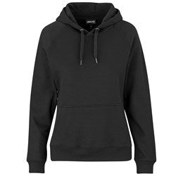 Ladies Harvard Heavyweight Hooded Sweater-2XL-Black-BL