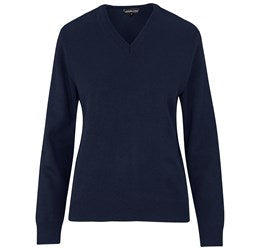 Ladies Heavyweight Ecuador V-Neck Jersey-2XL-Navy-N