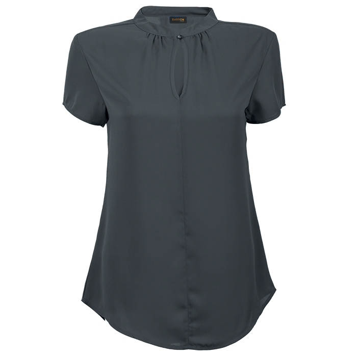 Ladies Jasmine Blouse Charcoal / SML / Regular - Shirts-Corporate