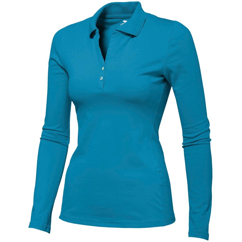 Ladies Long Sleeve Zenith Golf Shirt - Aqua 2XL / AQ