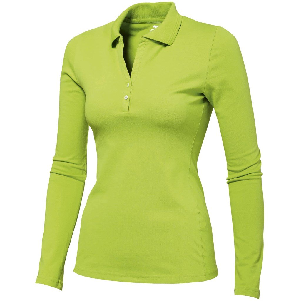 Ladies Long Sleeve Zenith Golf Shirt - Aqua