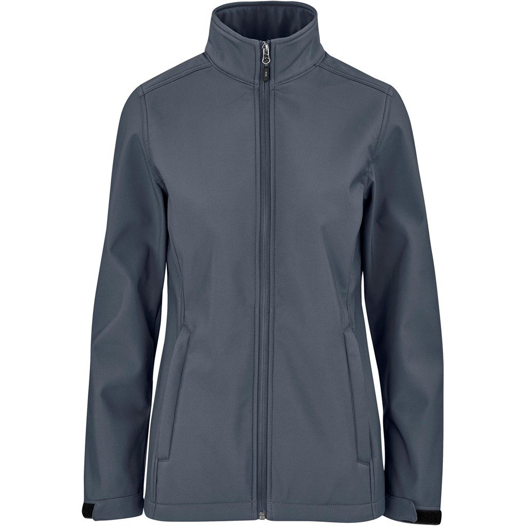 Ladies Maxson Softshell Jacket - Black L / Grey / GY