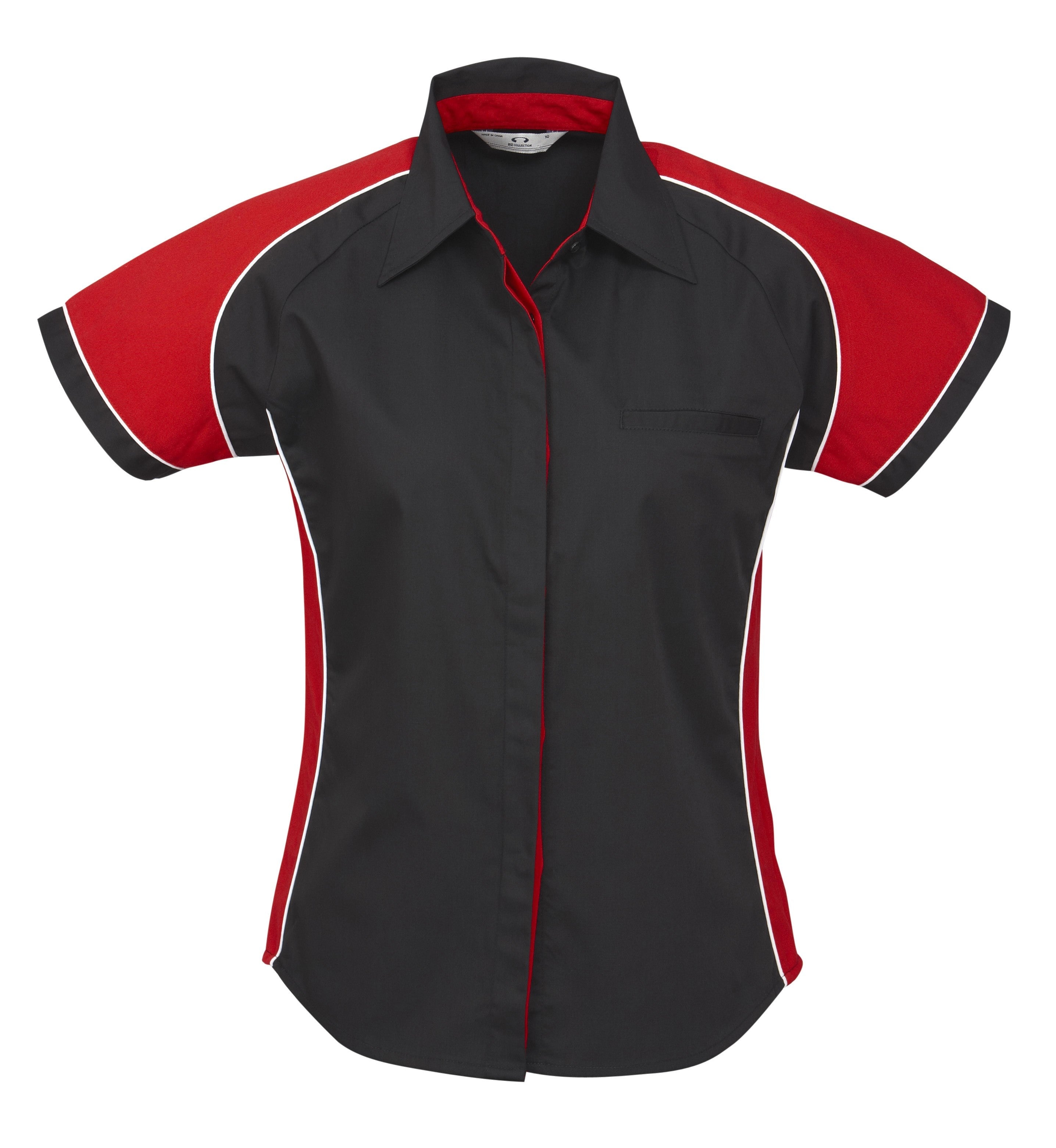 Ladies Nitro Pitt Shirt - Grey Only-L-Red-R