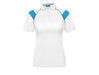 Ladies Score Golf Shirt - White Red Only-