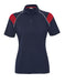 Ladies Score Golf Shirt - White Red Only-