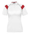 Ladies Score Golf Shirt - White Red Only-
