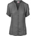 Ladies Short Sleeve Ava Blouse-L-Charcoal-C
