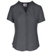 Ladies Short Sleeve Ava Blouse L / Charcoal / C