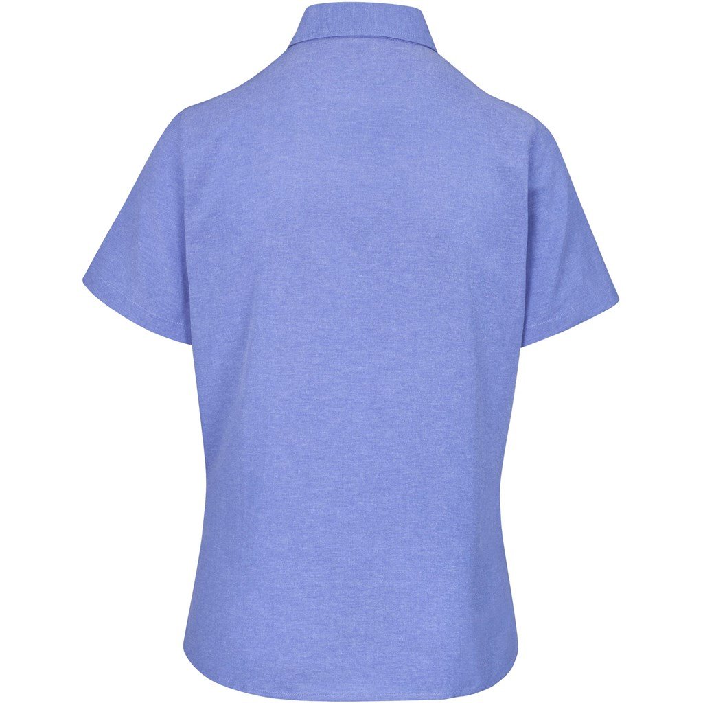 Ladies Short Sleeve Oxford Shirt - Lounge Shirts