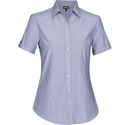 Ladies Short Sleeve Portsmouth Shirt - Red Only-L-Navy-N