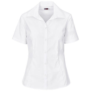 Ladies Short Sleeve Sheffield Stretch Shirt S / WHITE - Lounge Shirts,New Clothing 2025