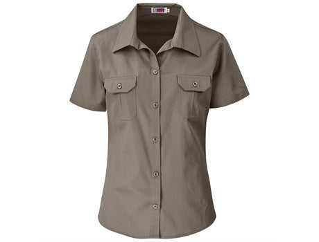 Ladies Short Sleeve Wildstone Shirt-Shirts & Tops