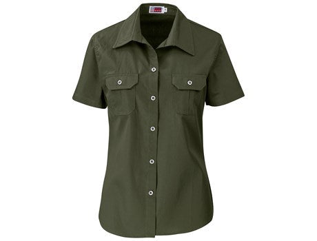 Ladies Short Sleeve Wildstone Shirt-Shirts & Tops