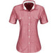 Ladies Short Sleeve Windsor Shirt - Red Only-