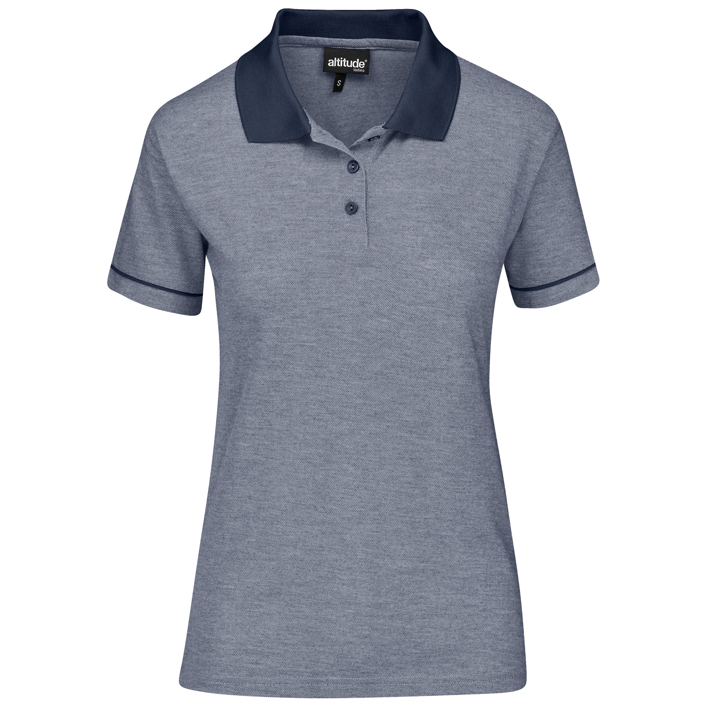 Ladies Verge Golf Shirt - Blue L / BU
