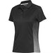 Ladies Zeus Golf Shirt-L-Black-BL
