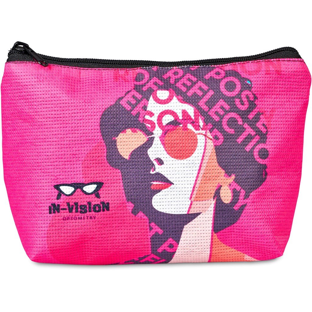 Custom Leanne Recycled PET Stitch-Bond Midi Toiletry Bag - and Cosmetic Bags,Custom Bags