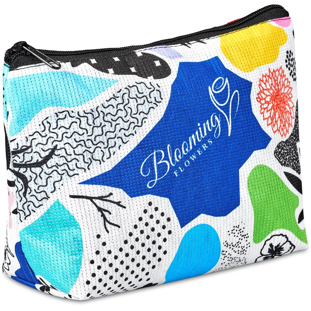 Custom Leanne Recycled PET Stitch-Bond Midi Toiletry Bag - and Cosmetic Bags,Custom Bags