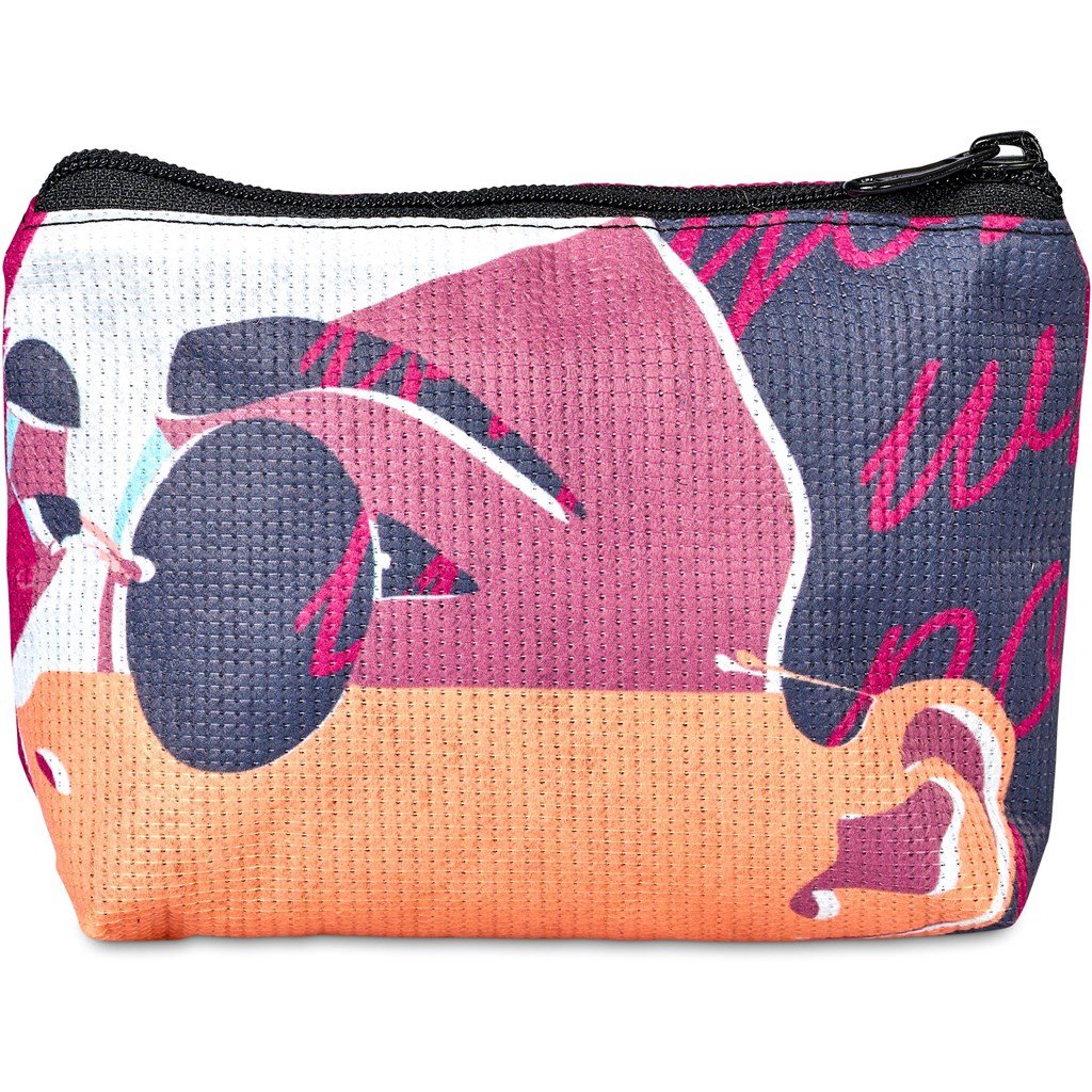 Custom Leanne Recycled PET Stitch-Bond Mini Toiletry Bag - and Cosmetic Bags,Custom Bags