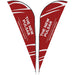 Legend 2M Sublimated Sharkfin Double-Sided Flying Banner - 1 complete unit-Banners